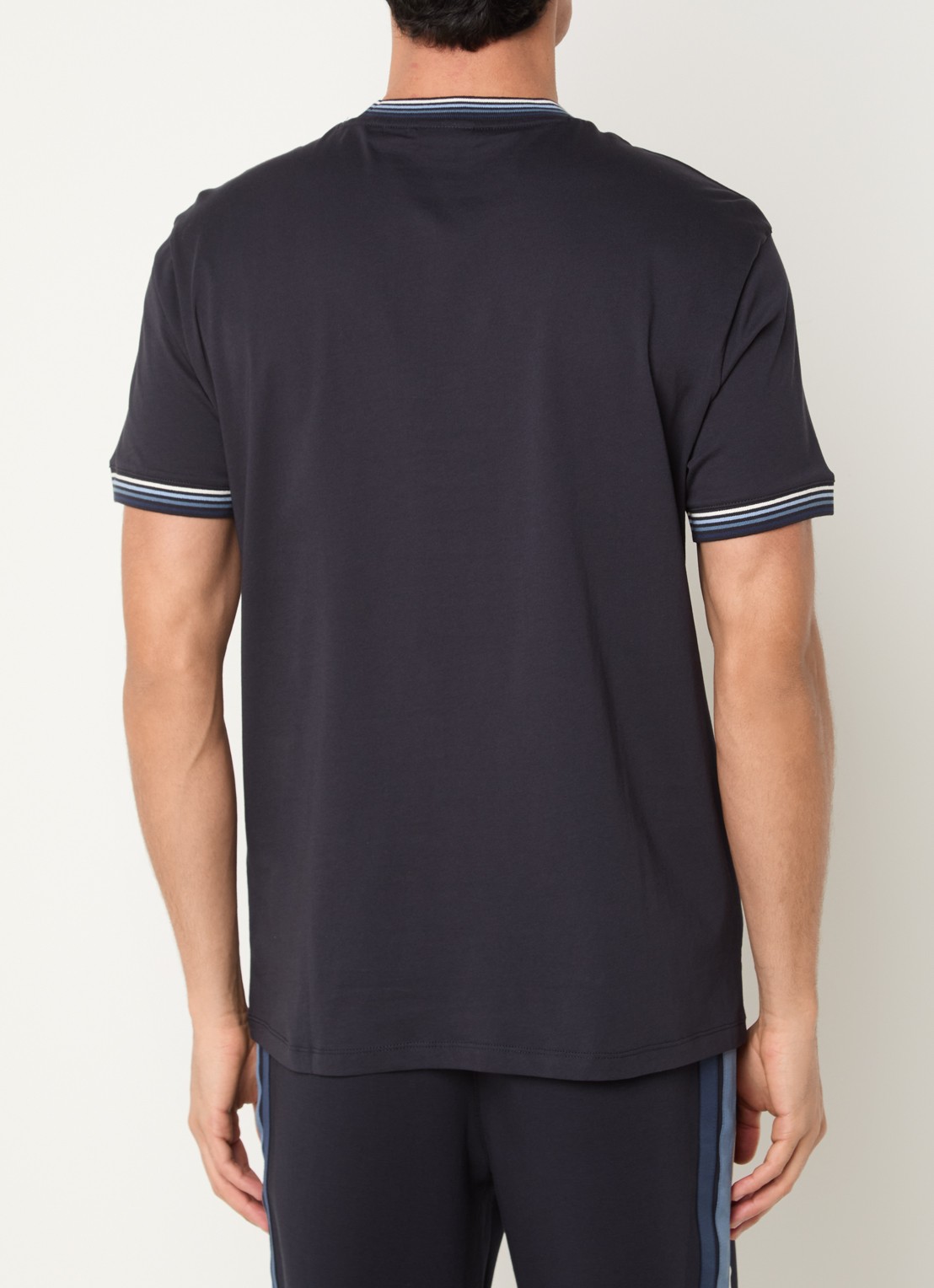 Armani T-shirt met logo - achterkant donkerblauw