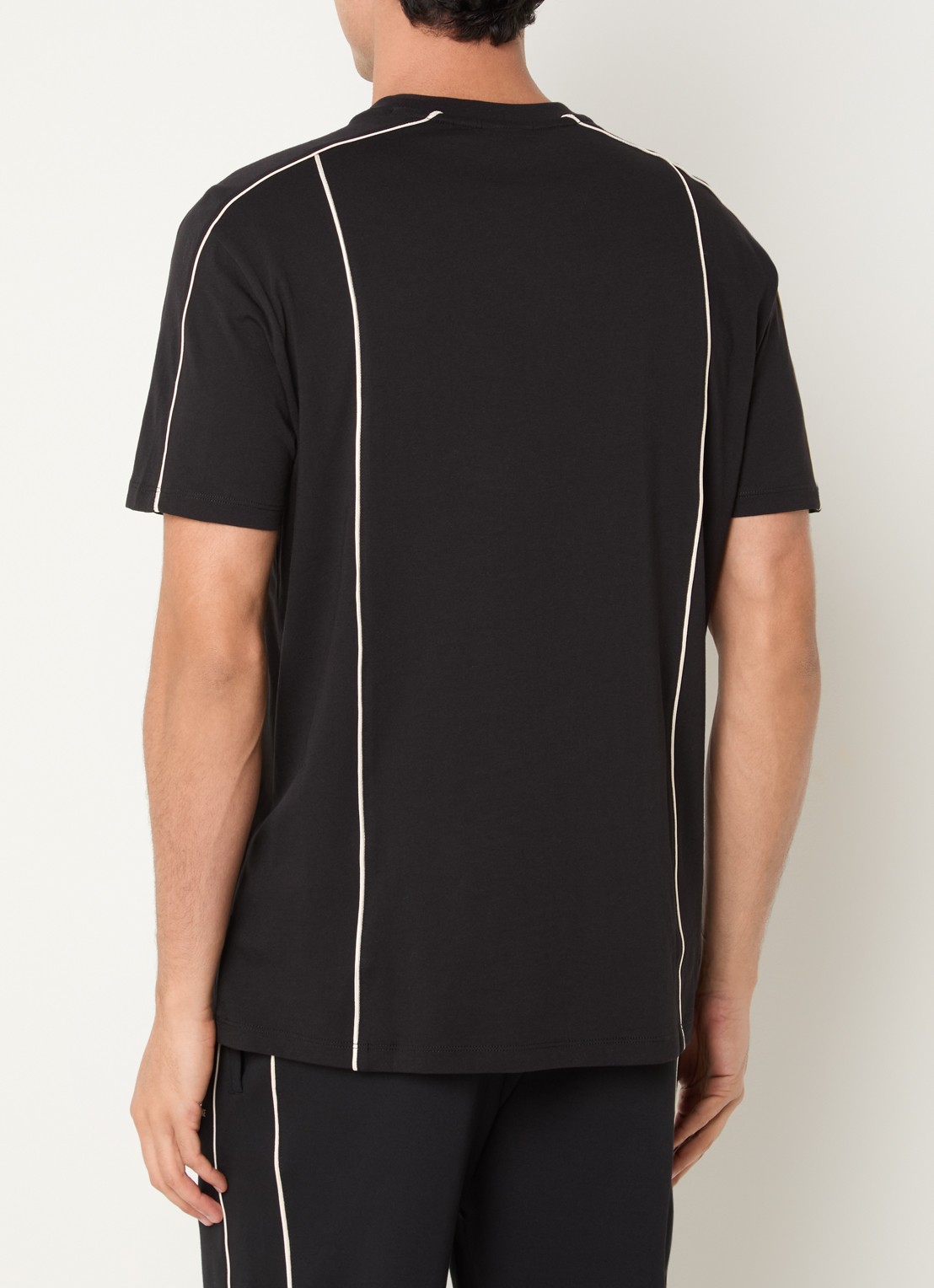 Armani T-shirt met logo - achterkant zwart