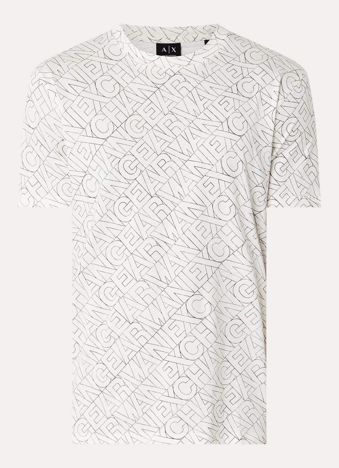Armani T-shirt met logo - voorkant wit