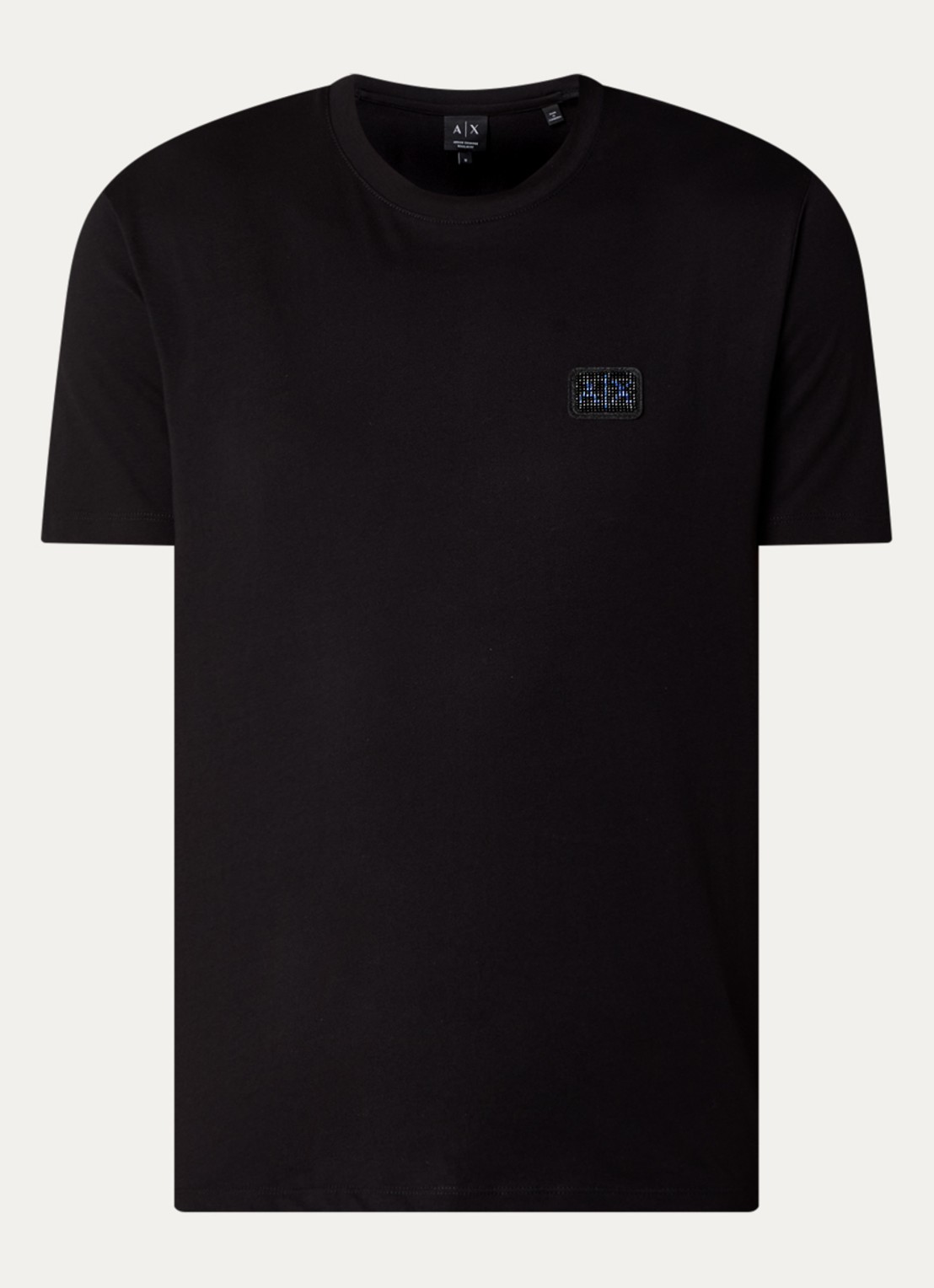 Armani T-shirt met logo - voorkant 3 zwart