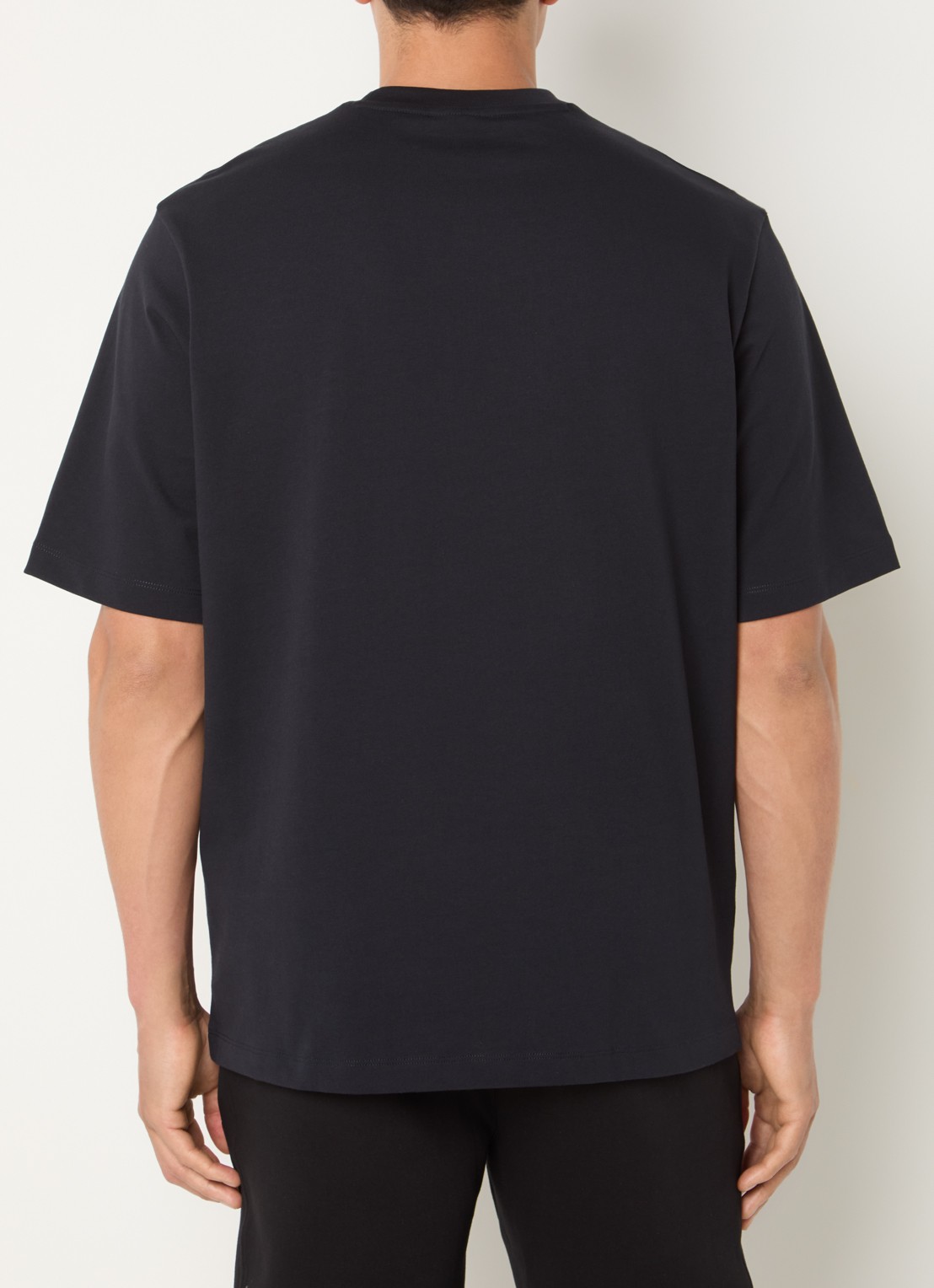 Armani T-shirt met logo - achterkant donkerblauw