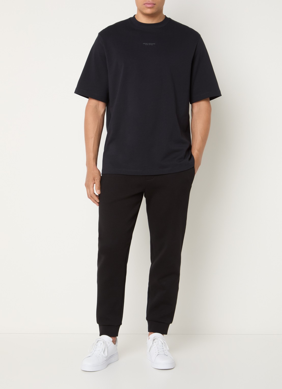 Armani T-shirt met logo - voorkant 3 donkerblauw