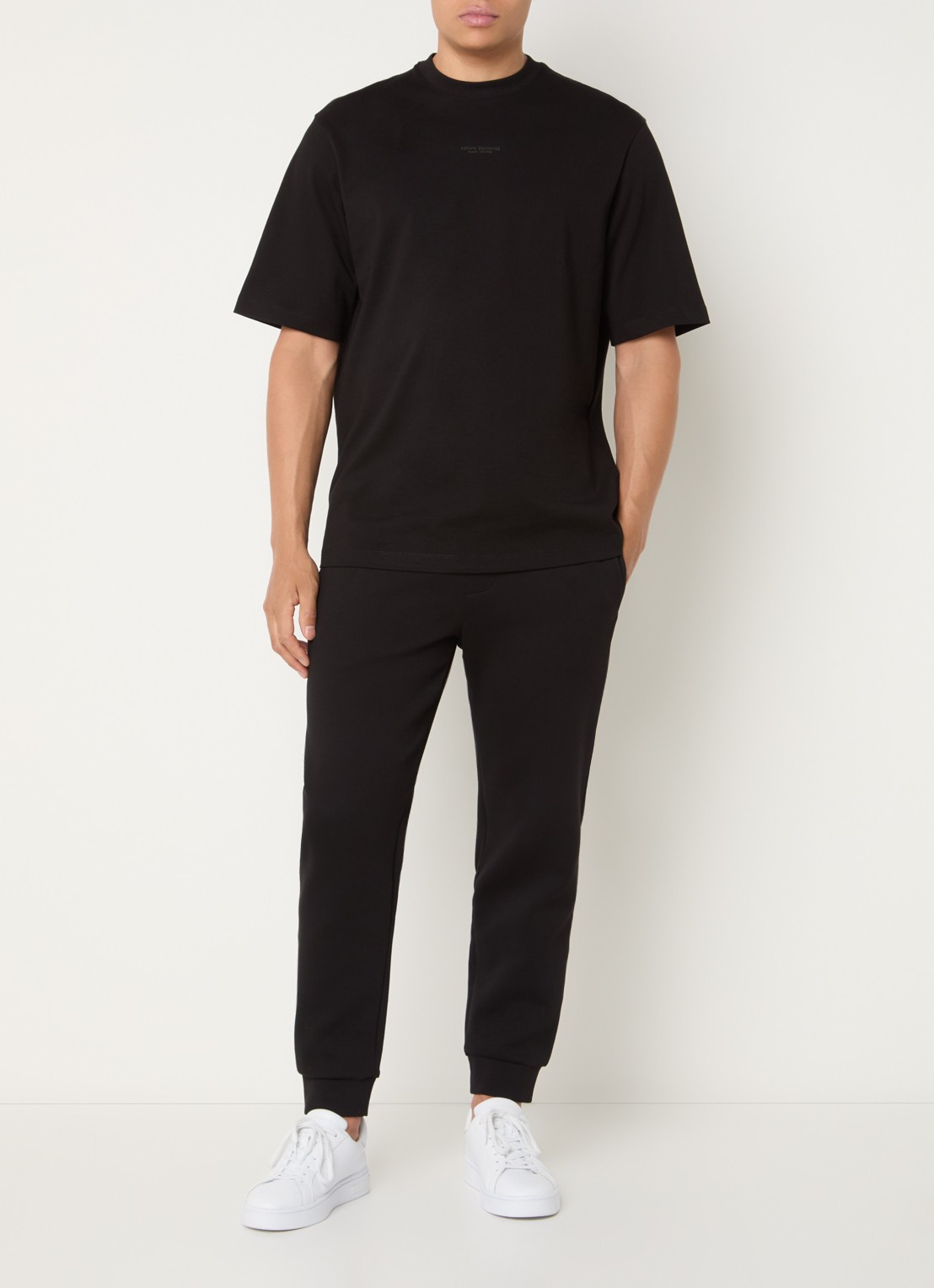 Armani T-shirt met logo - voorkant 2 black-uc001