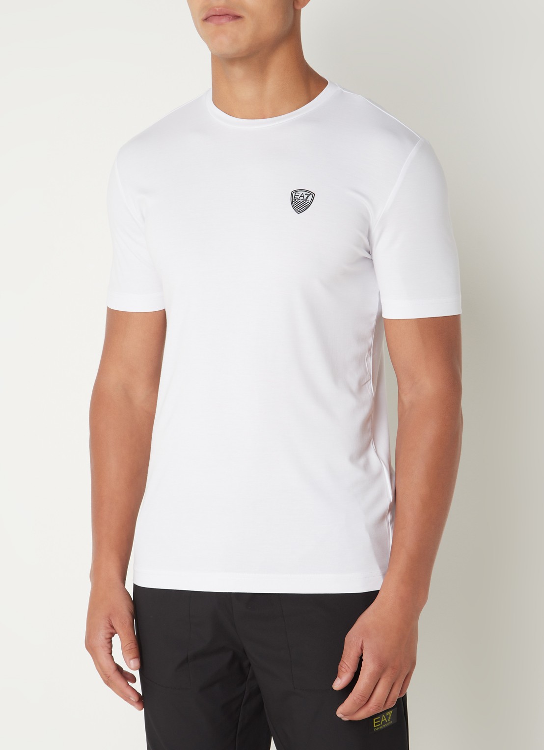 Armani T-shirt met logo  - detail 3 wit