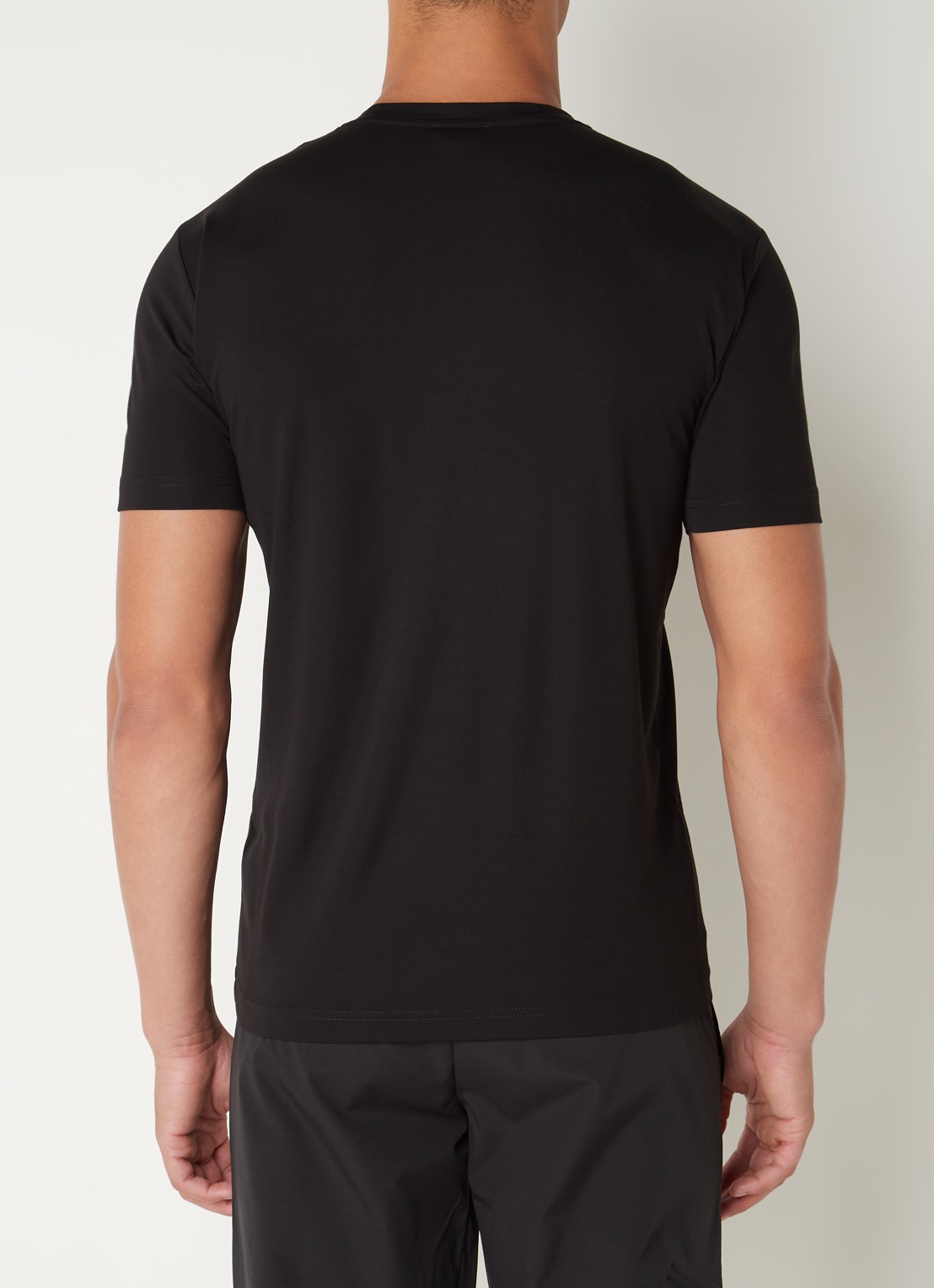 Armani T-shirt met logo  - achterkant 3 zwart