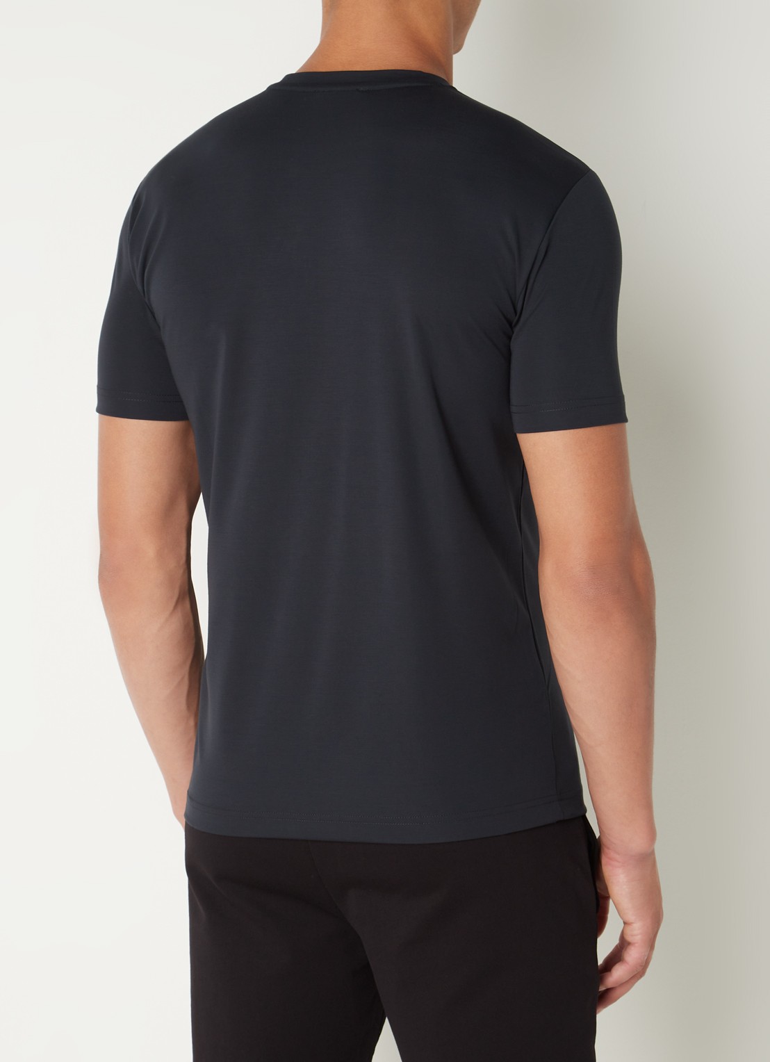 Armani T-shirt met logo  - achterkant 4 donkerblauw