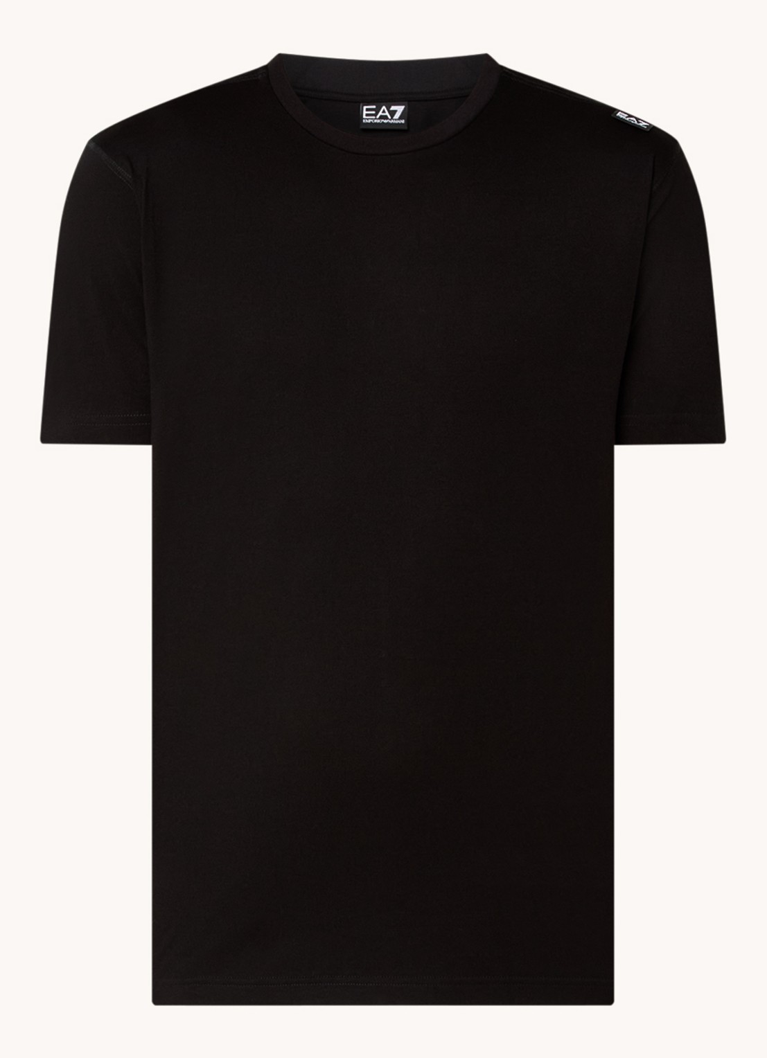 Armani T-shirt met logo - voorkant 2 zwart