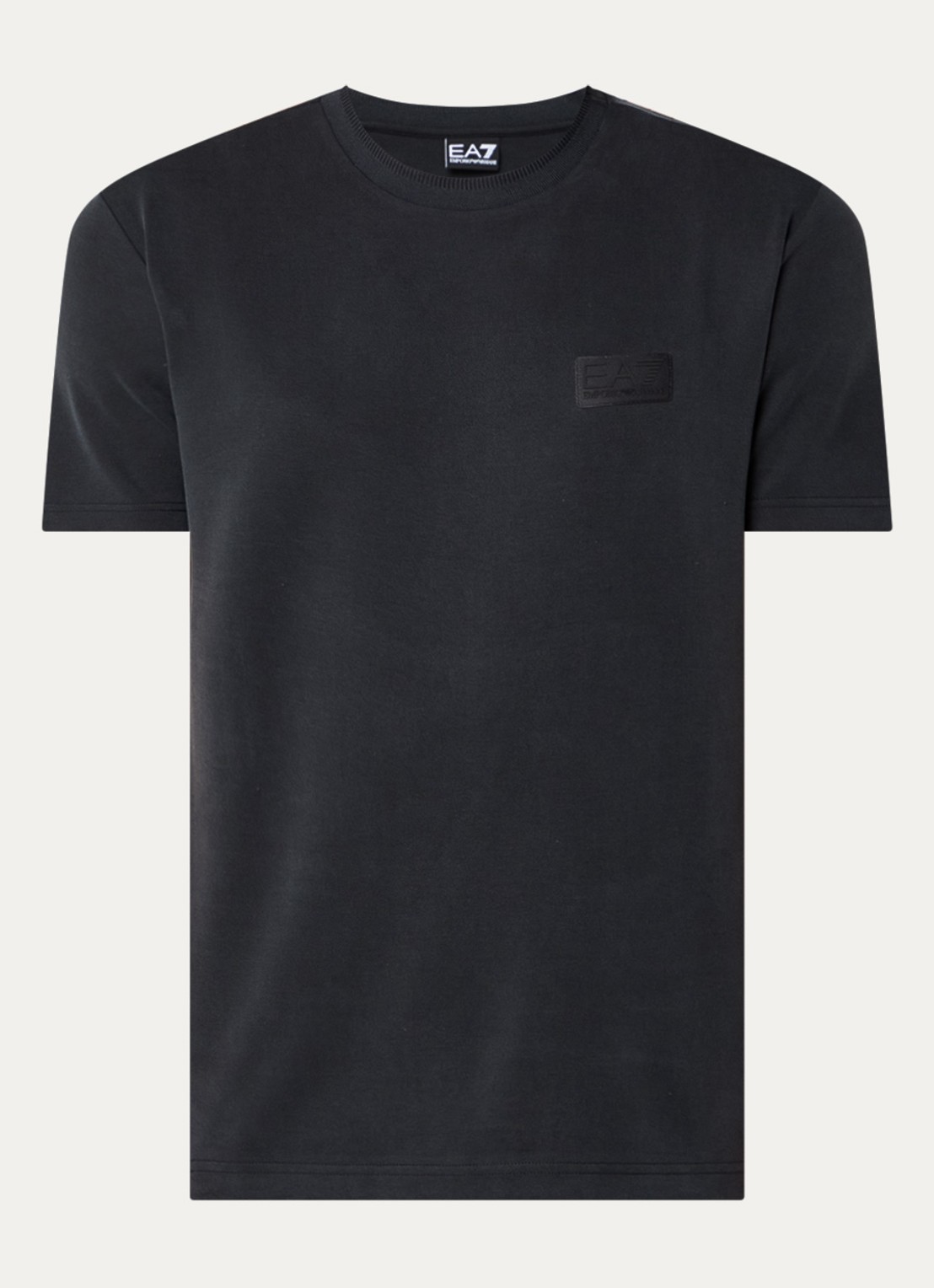 Armani T-shirt  met logo - voorkant zwart