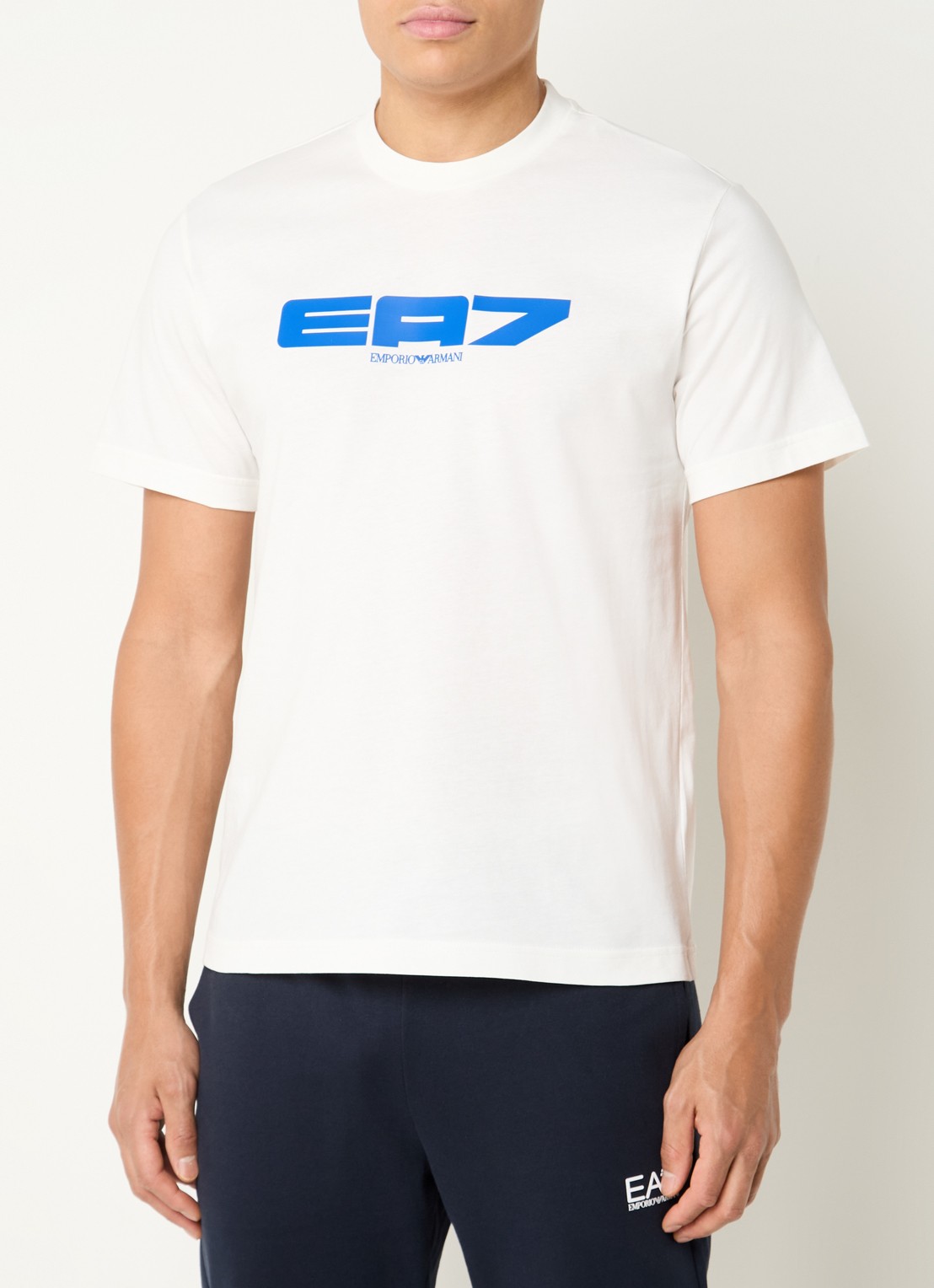Armani T-shirt met logo - detail 3 wit