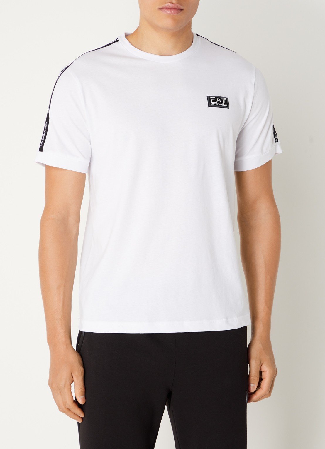 Armani T-shirt met logo - detail wit
