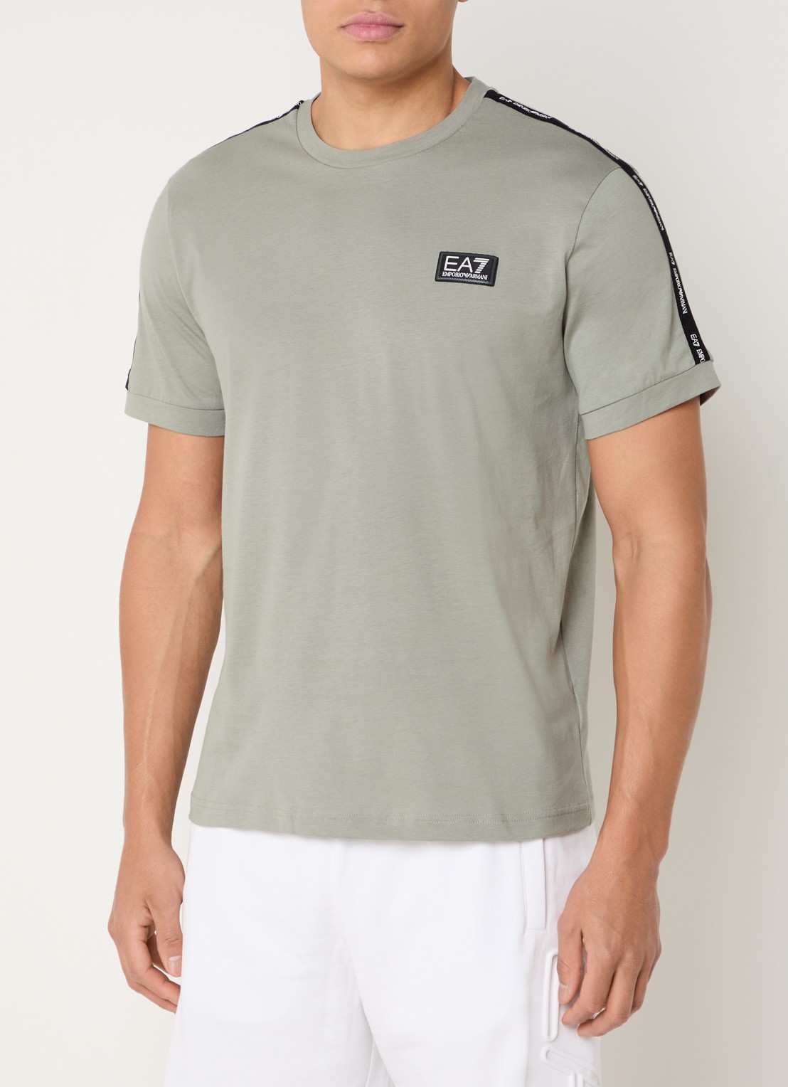 Armani T-shirt met logo - detail 4 legergroen