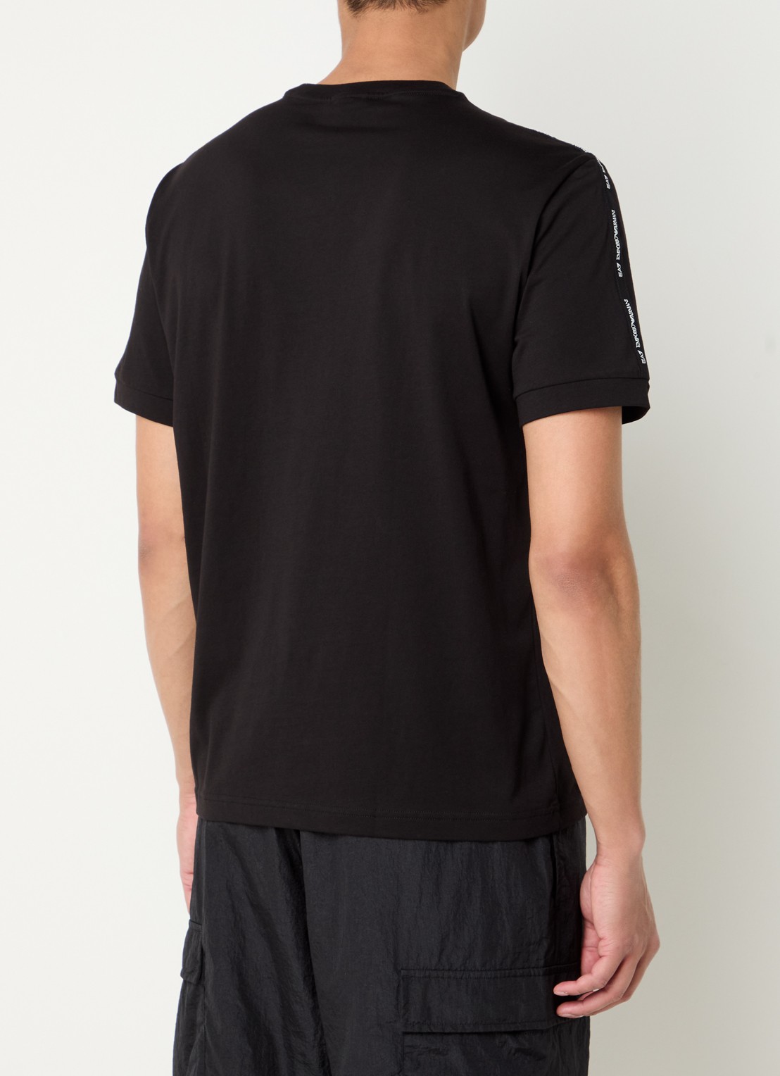 Armani T-shirt met logo - achterkant zwart