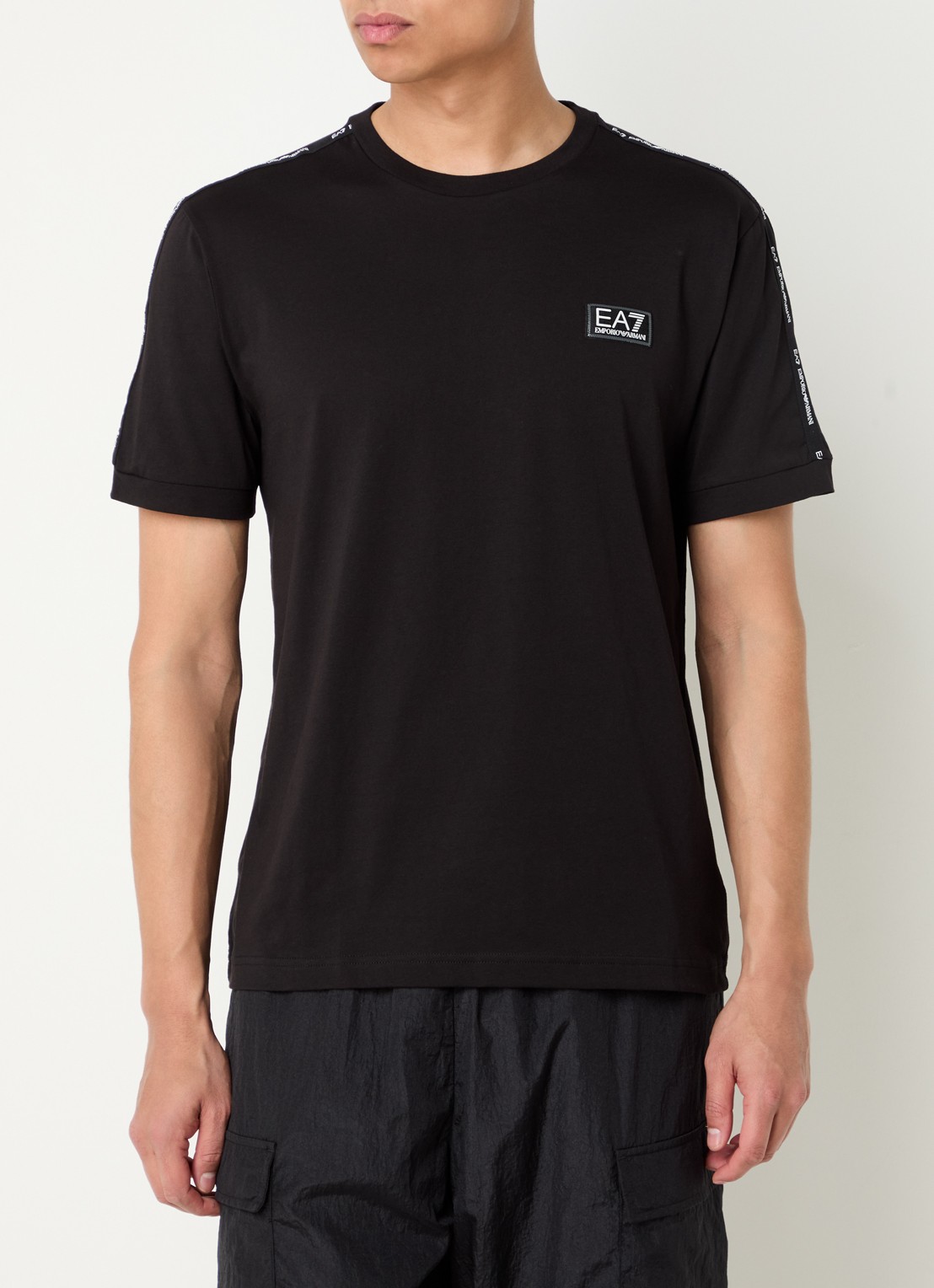 Armani T-shirt met logo - detail 2 zwart