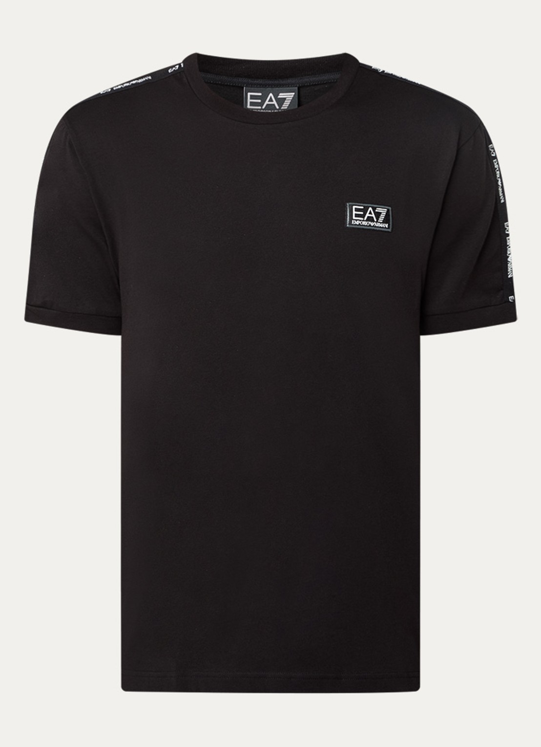 Armani T-shirt met logo - voorkant 3 zwart