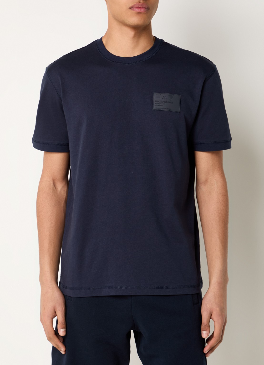 Armani T-shirt met logo - detail 3 donkerblauw