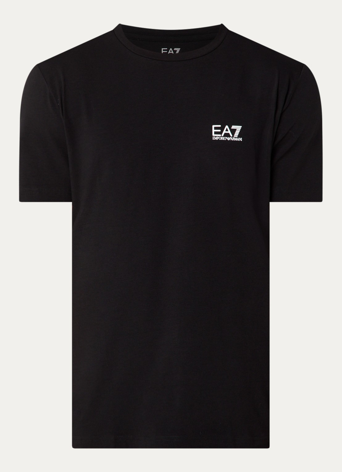 Armani T-shirt met logo - voorkant 3 zwart