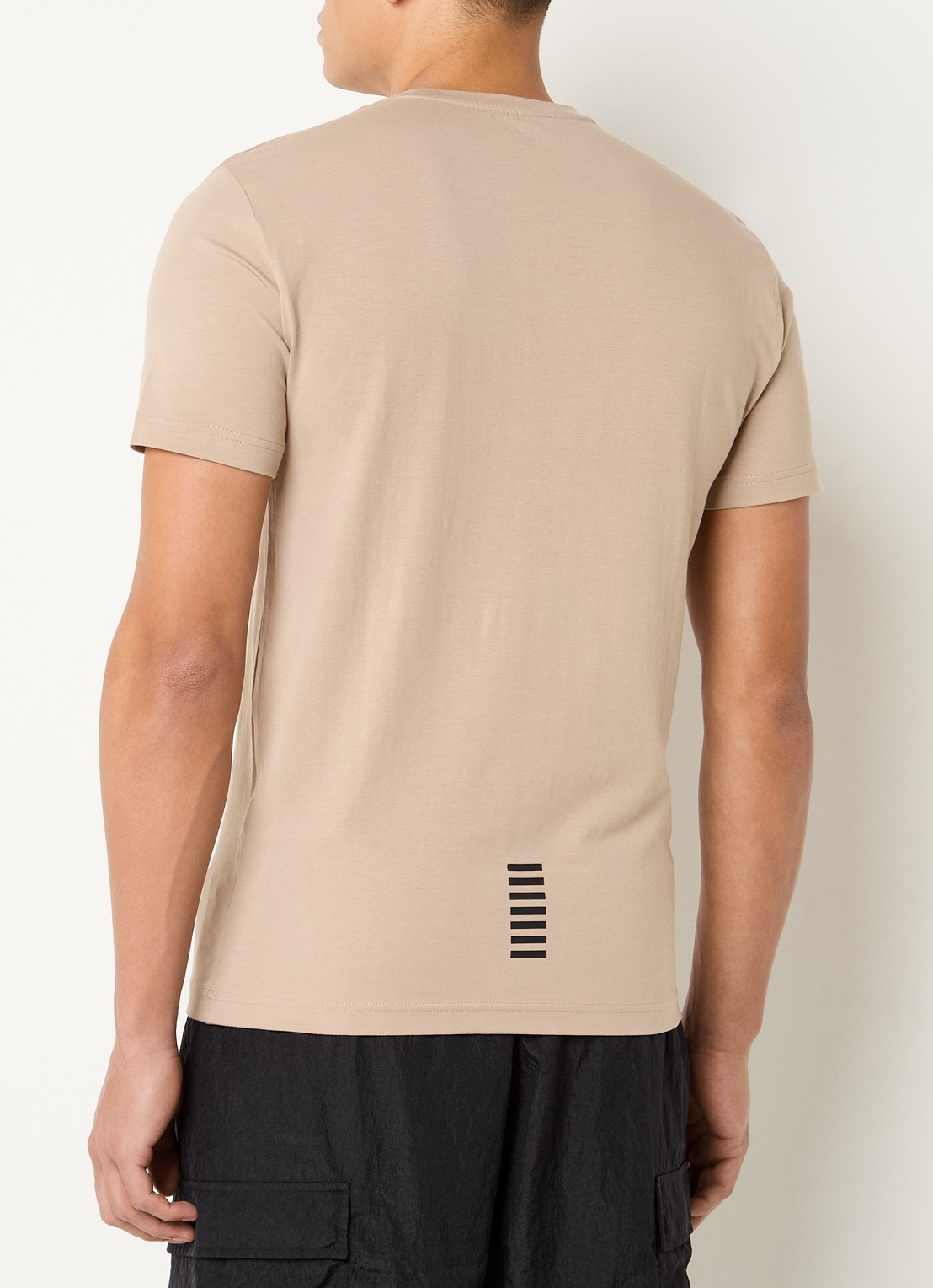 Armani T-shirt met logo - achterkant 4 donkerbeige