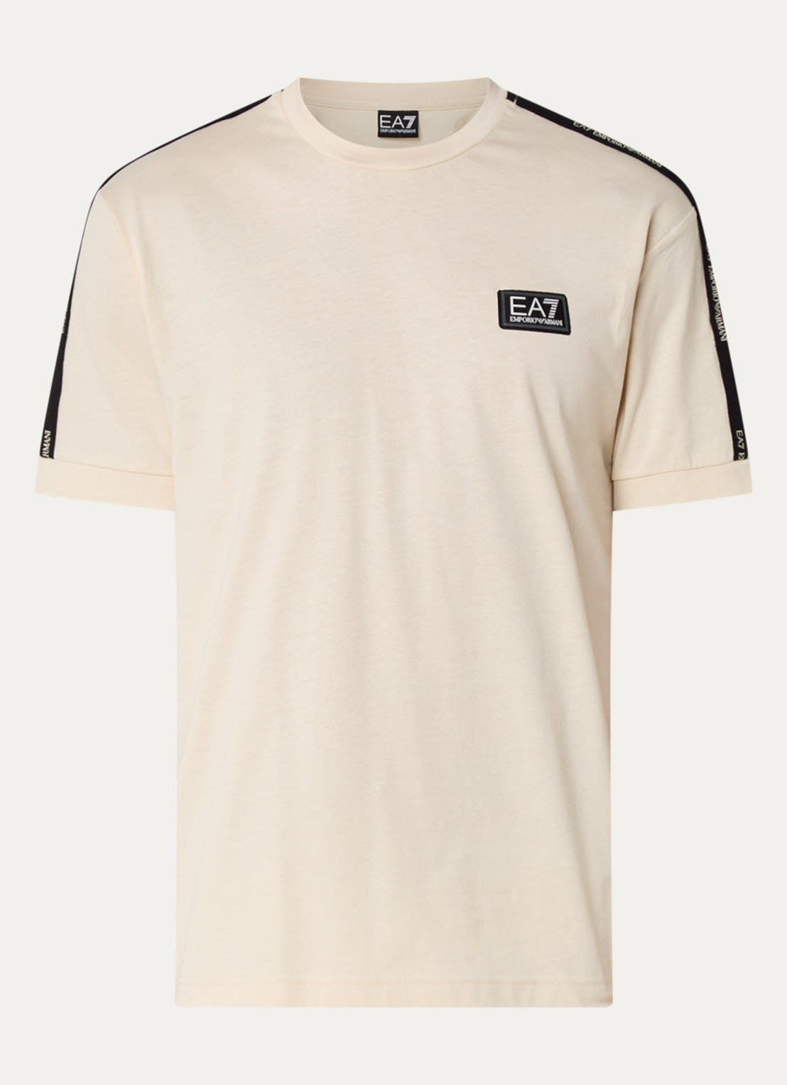 Armani T-shirt met logo - voorkant creme