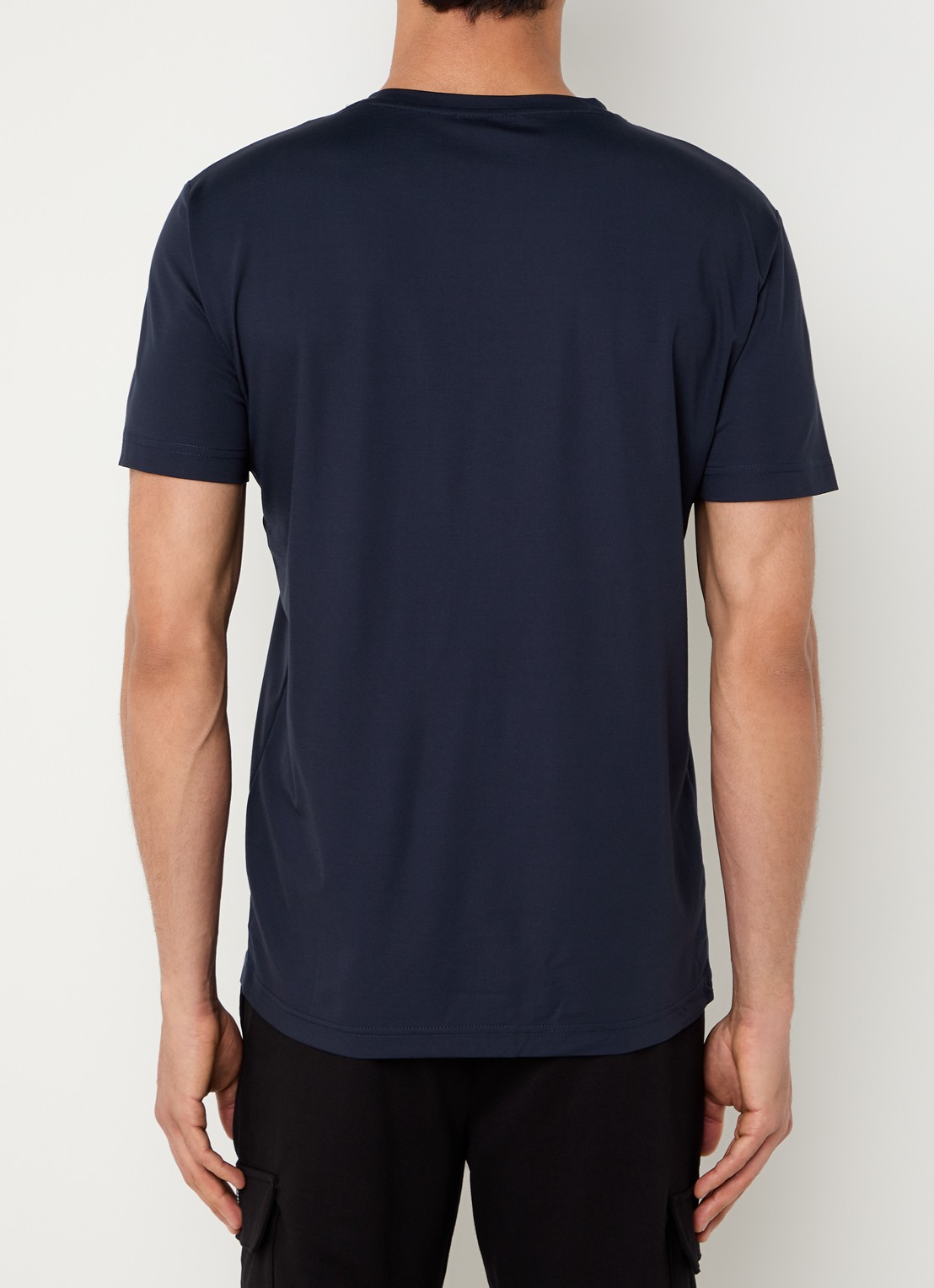 Armani T-shirt met logo  - achterkant 4 indigo