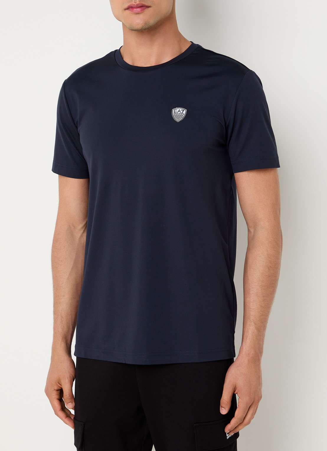 Armani T-shirt met logo  - detail 3 indigo