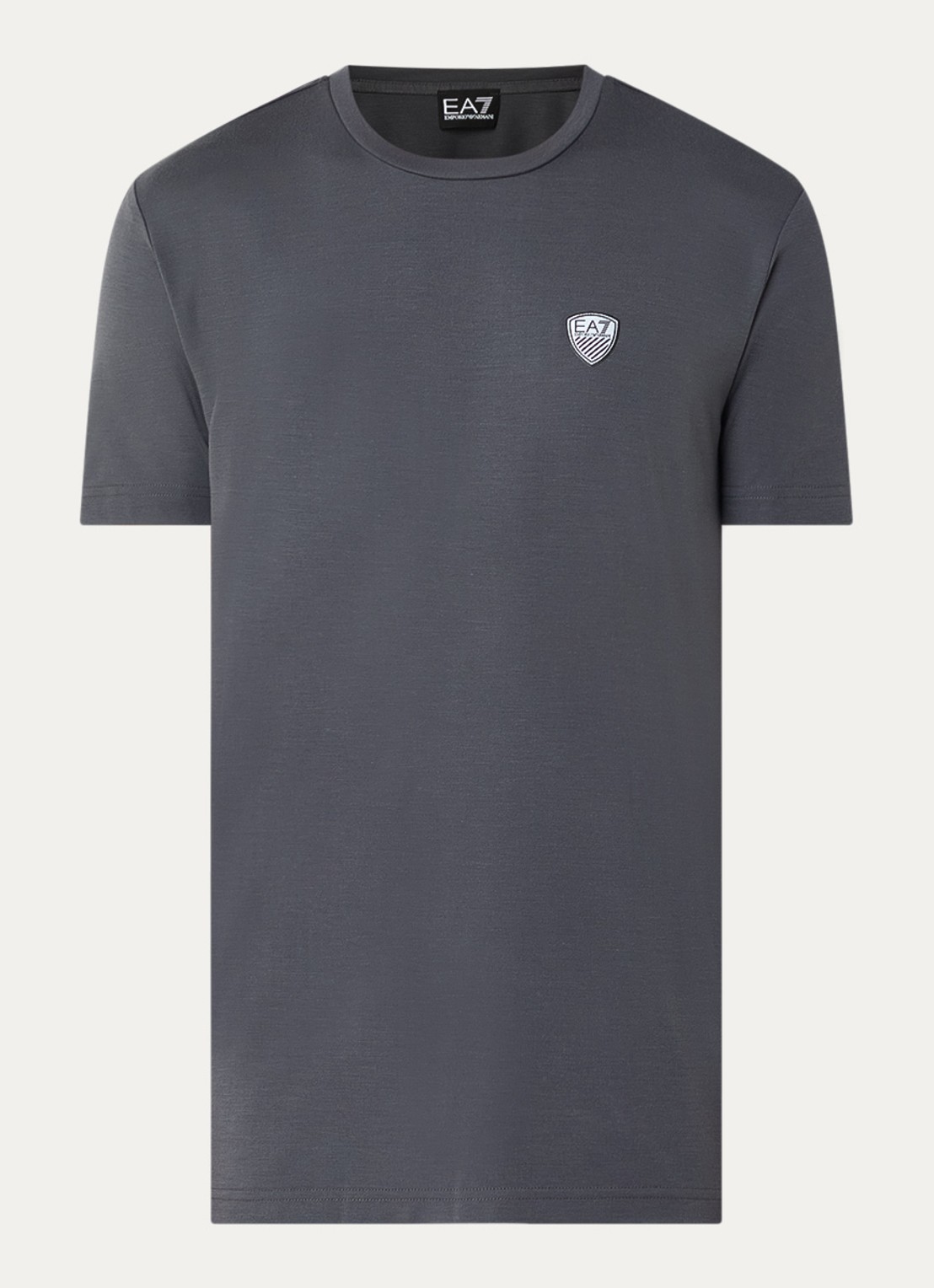 Armani T-shirt met logo  - voorkant 2 donkergrijs