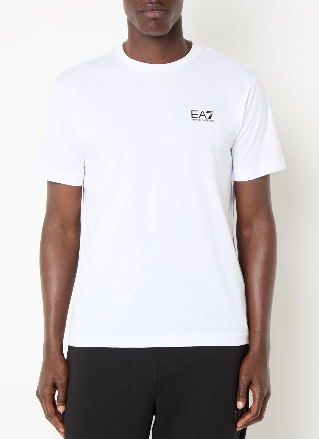 Armani T-shirt met logo - detail 4 wit