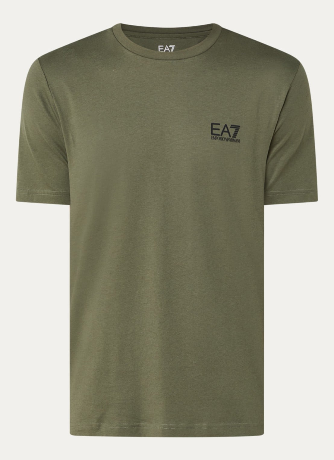Armani T-shirt met logo - voorkant 3 legergroen