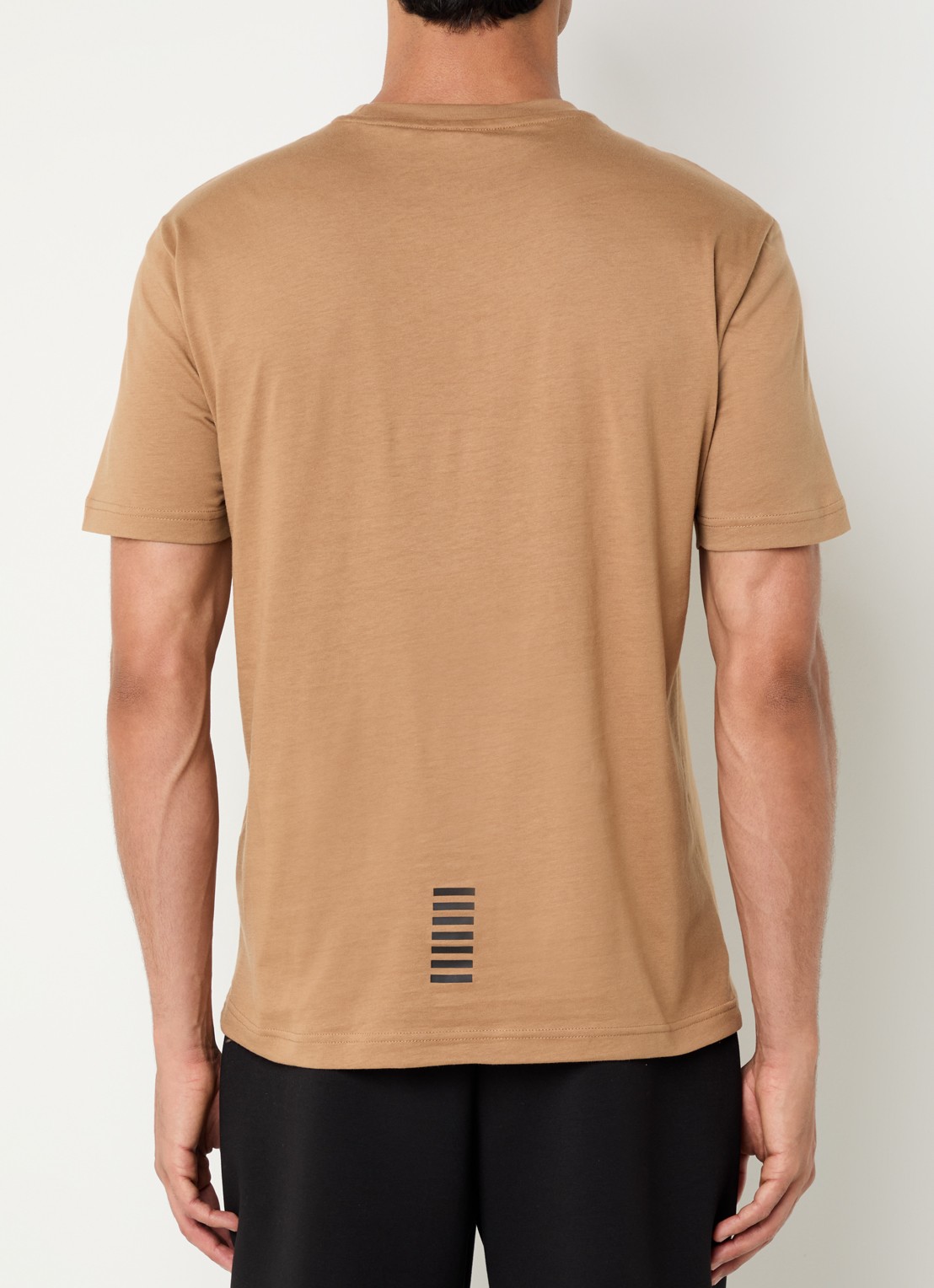 Armani T-shirt met logo - achterkant camel