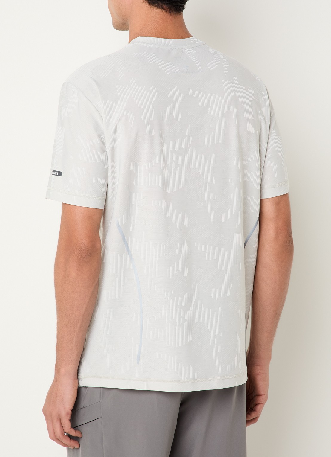 Armani T-shirt met logo - achterkant 3 lichtgrijs