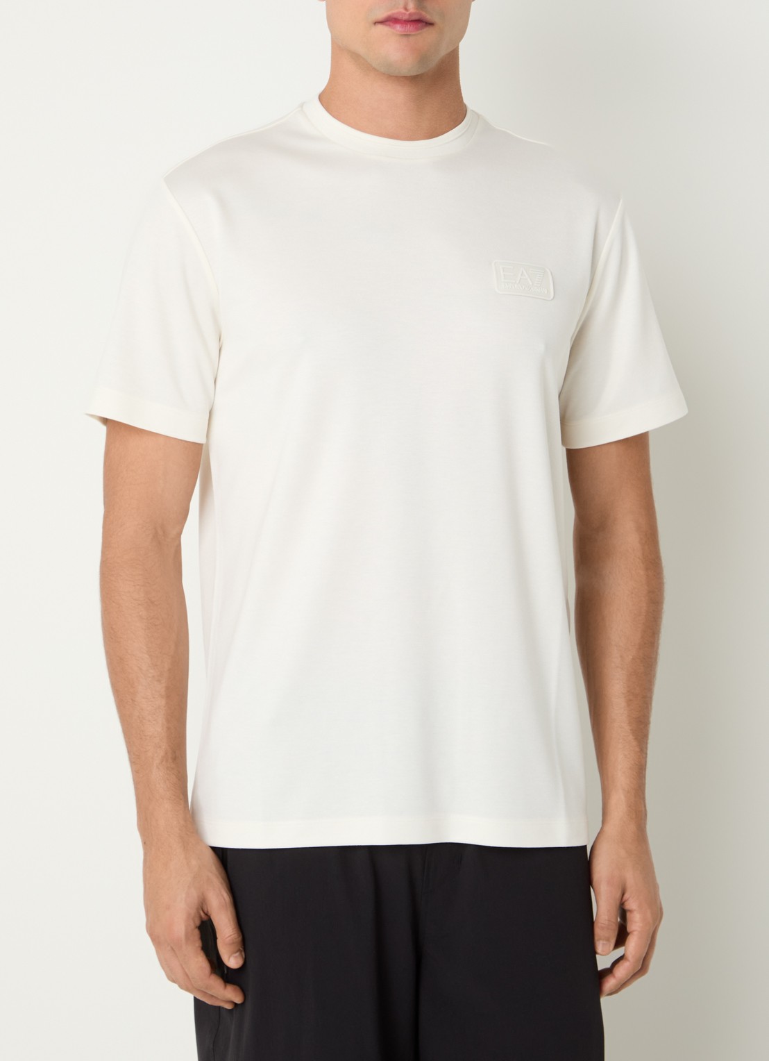 Armani T-shirt met logo - detail 4 gebroken wit