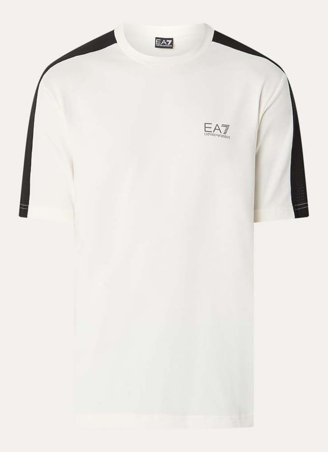 Armani T-shirt met logo - voorkant gebroken wit