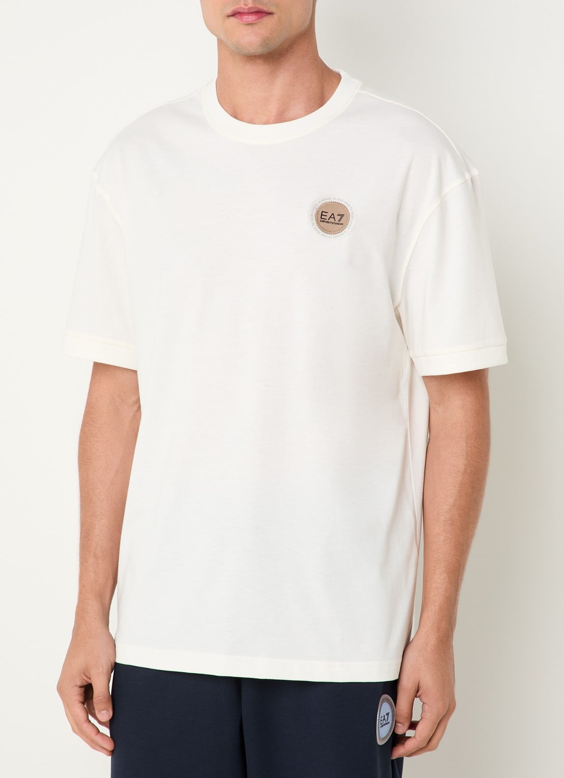 Armani T-shirt met logo - detail 3 wit