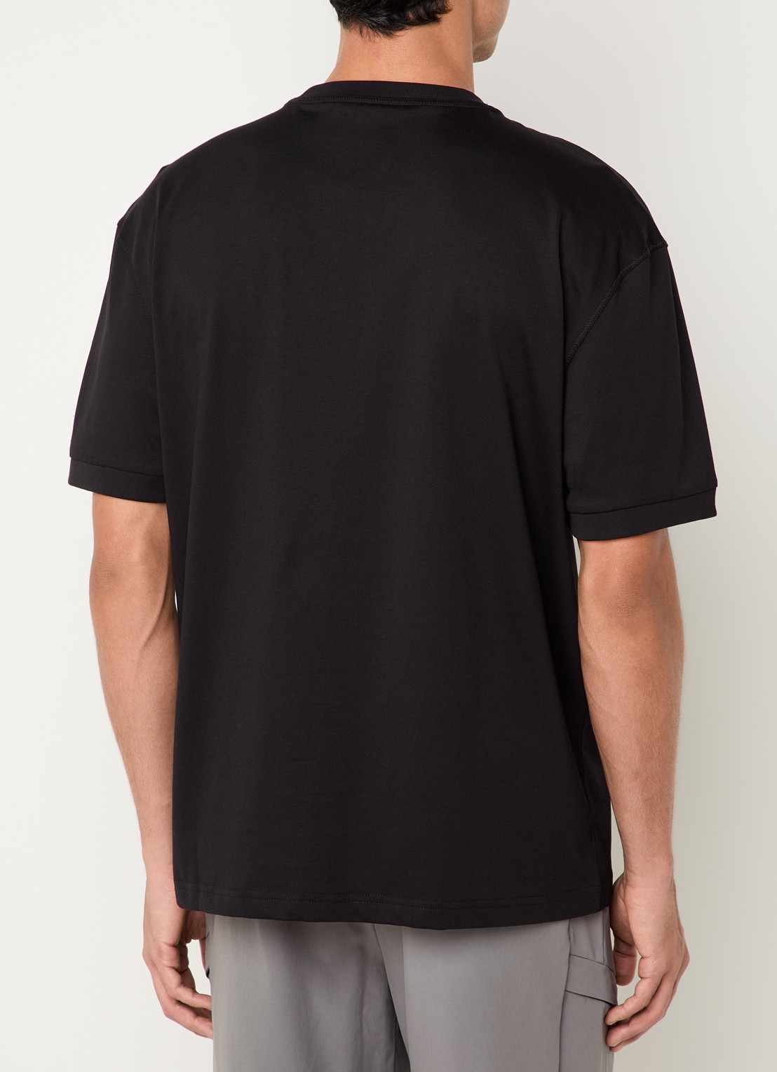 Armani T-shirt met logo - achterkant zwart