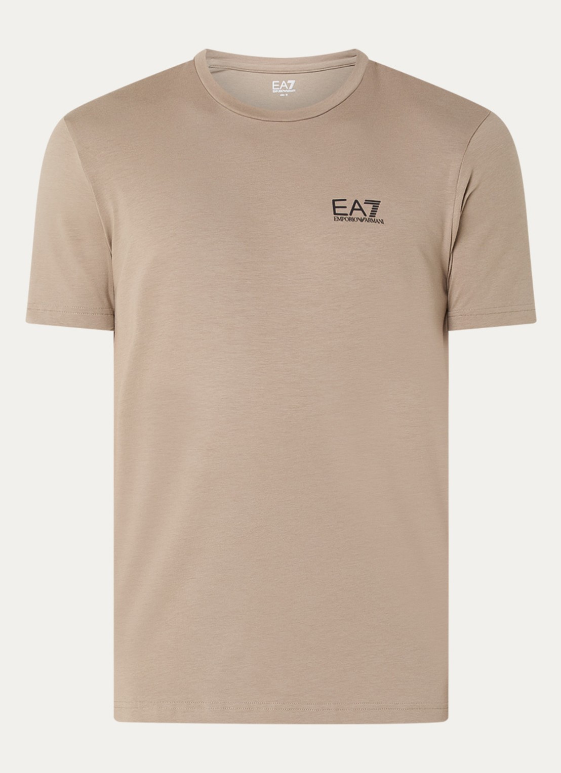 Armani T-shirt met logo - voorkant taupe