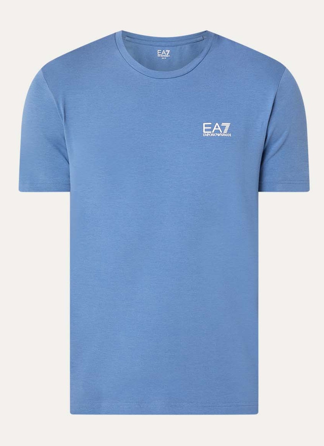 Armani T-shirt met logo - voorkant 2 blauw