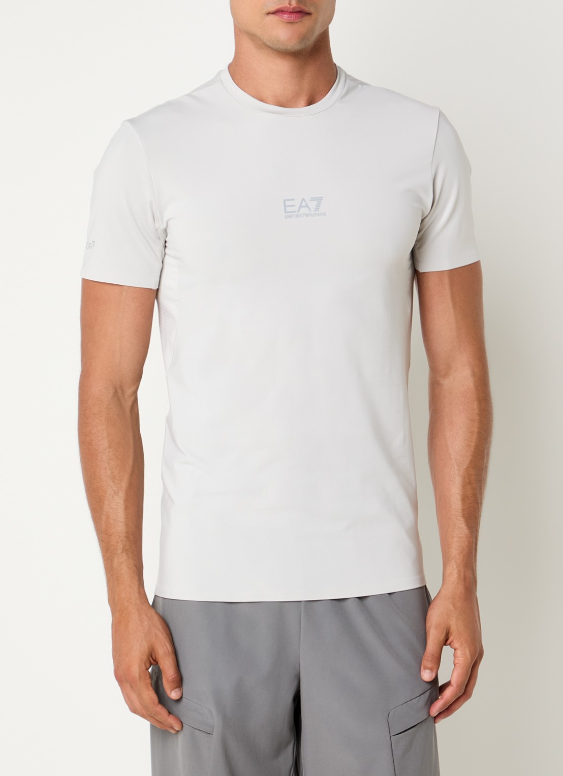 Armani T-shirt met logo - detail 3 grijs