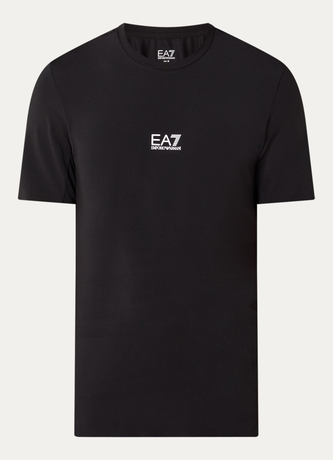 Armani T-shirt met logo - voorkant zwart