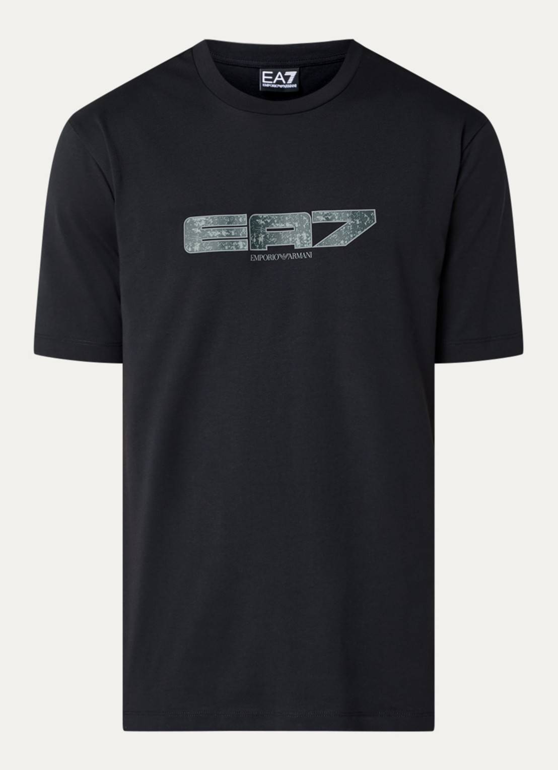Armani T-shirt met logo - voorkant 3 zwart