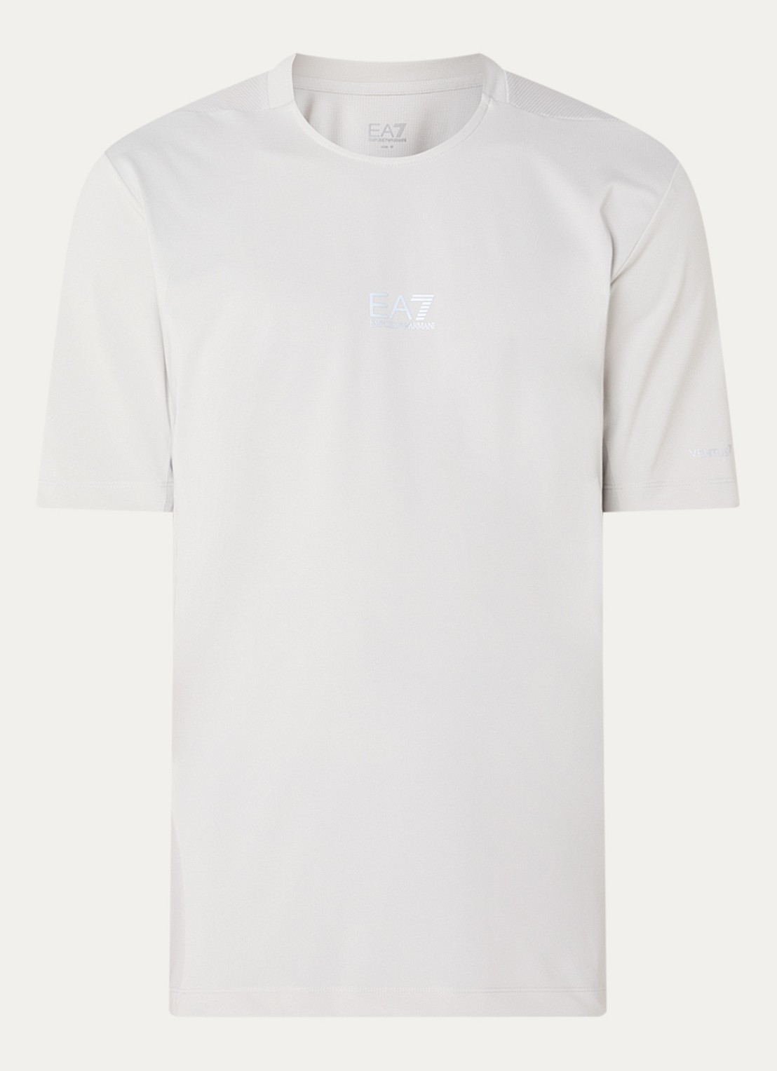 Armani T-shirt met logo - voorkant 2 lichtgrijs