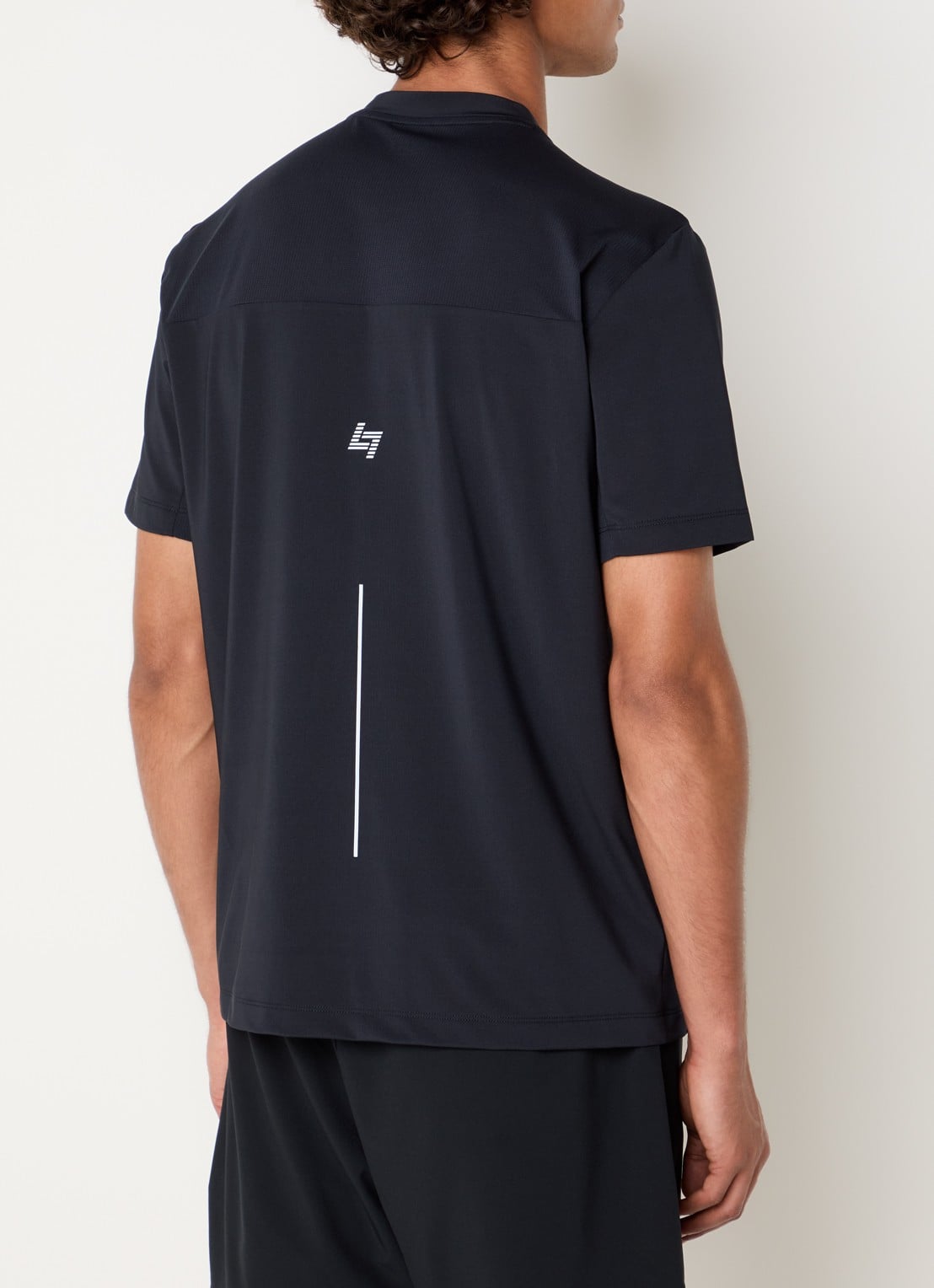 Armani T-shirt met logo - achterkant 2 donkerblauw