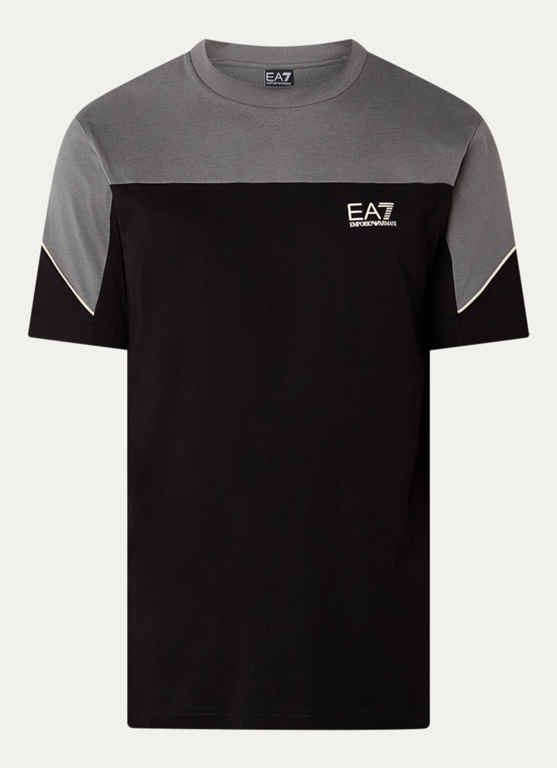 Armani T-shirt met logo - voorkant 3 zwart
