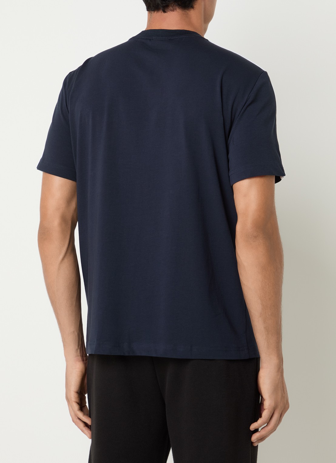 Armani T-shirt met logo - achterkant donkerblauw