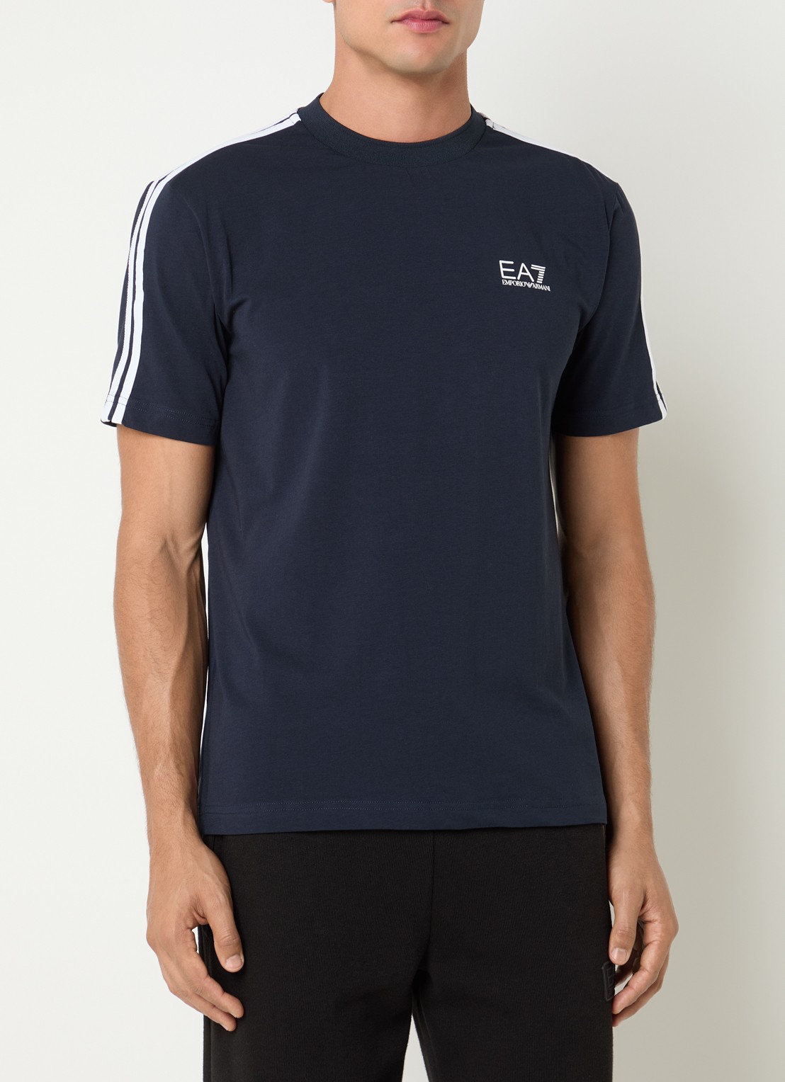 Armani T-shirt met logo - detail 4 donkerblauw