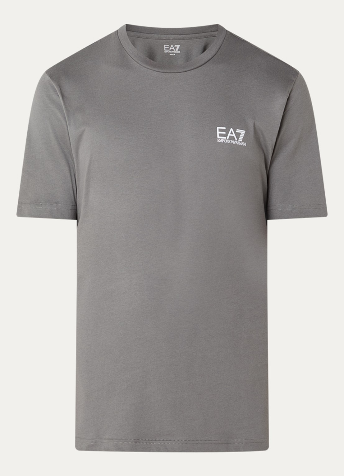 Armani T-shirt met logo - voorkant donkergrijs