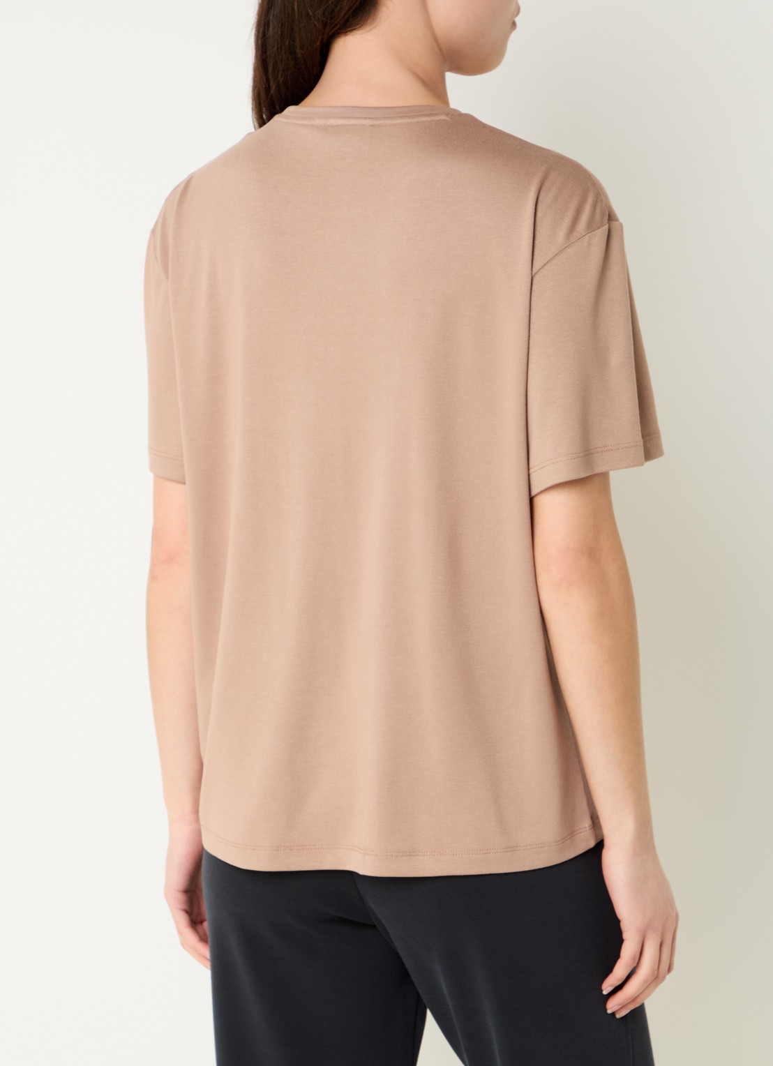 Armani T-shirt met logo - achterkant 3 vanillegeel
