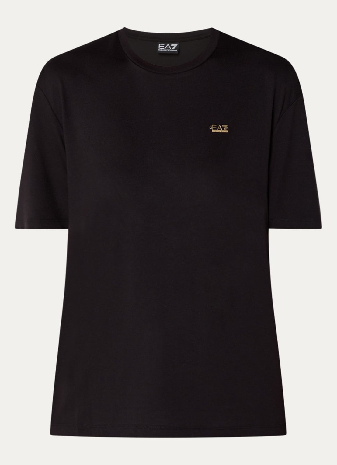 Armani T-shirt met logo - voorkant zwart
