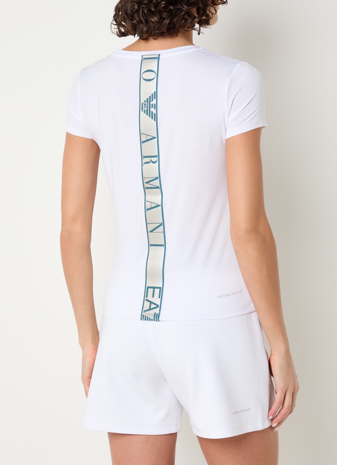 Armani T-shirt met logo - achterkant wit