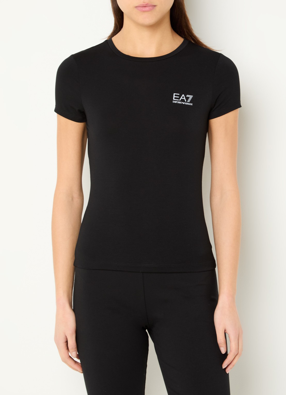Armani T-shirt met logo - achterkant 3 zwart