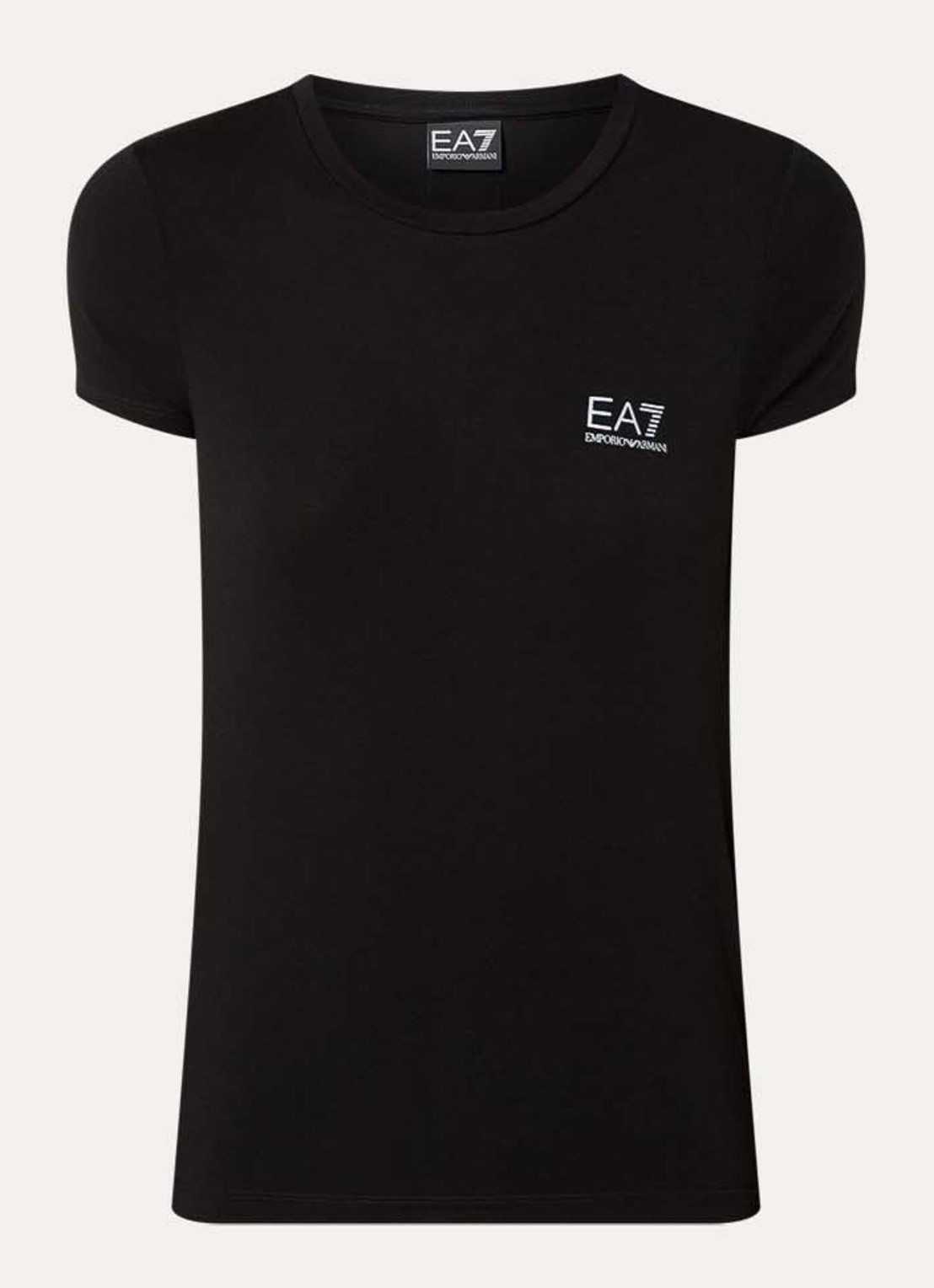 Armani T-shirt met logo - voorkant zwart