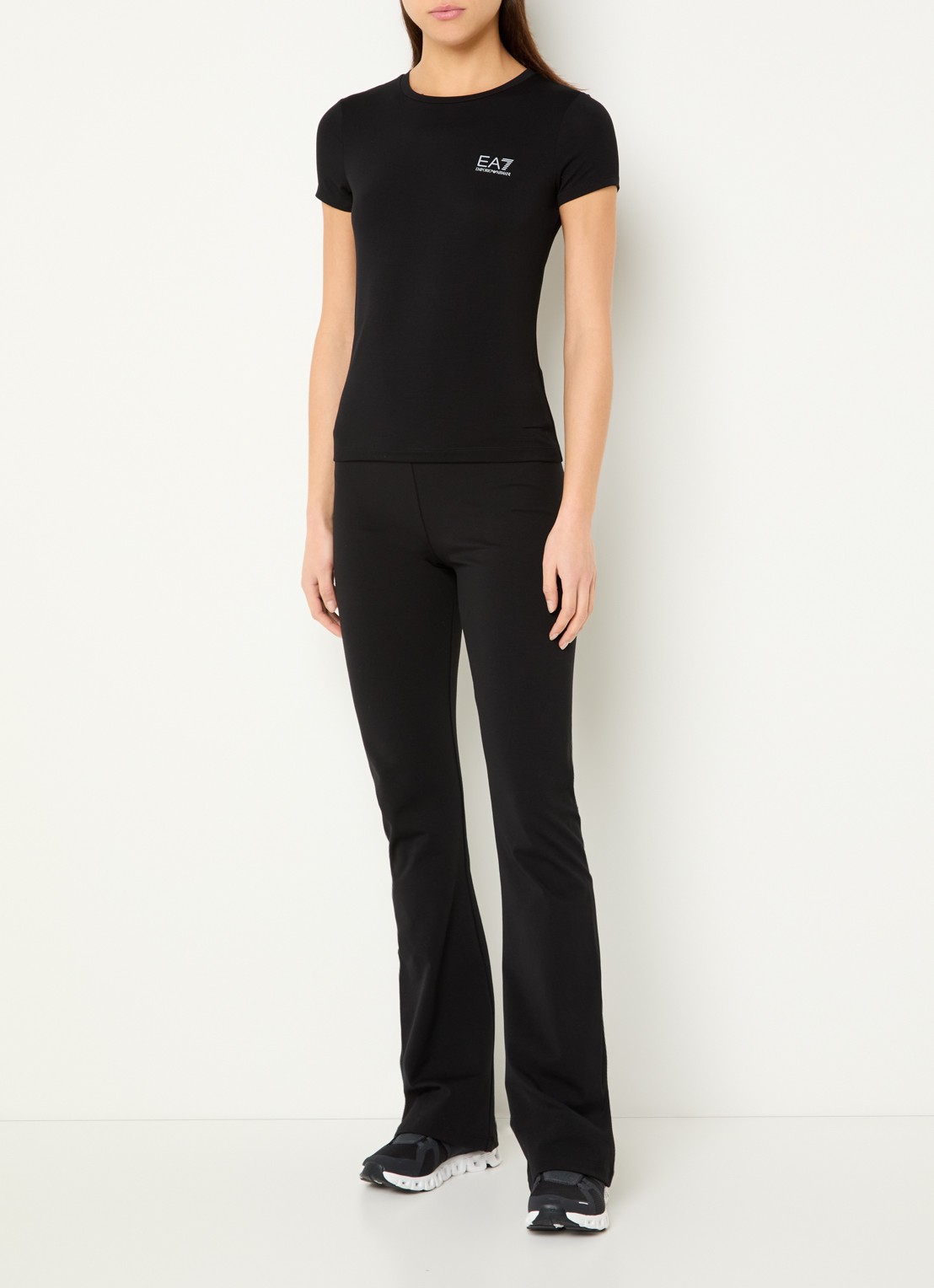 Armani T-shirt met logo - voorkant 2 zwart